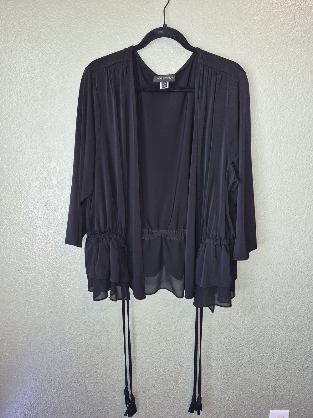 Lane Bryant Black Scoop Neck Tee